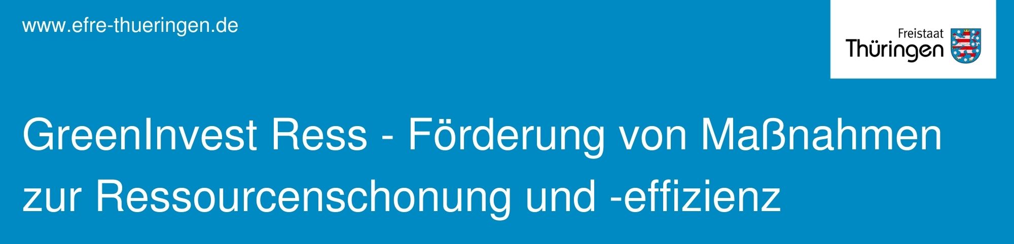 EFRE-Förderhinweis – Europäischer Fonds für regionale Entwicklung